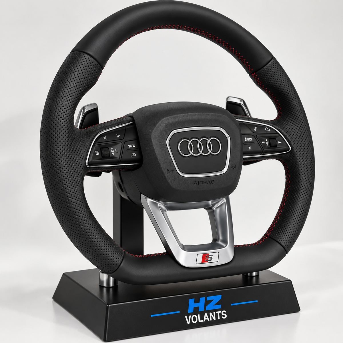 Volant Audi S / RS / Q5 2020 Cuir Perforé Multifonctions – OEM Sport