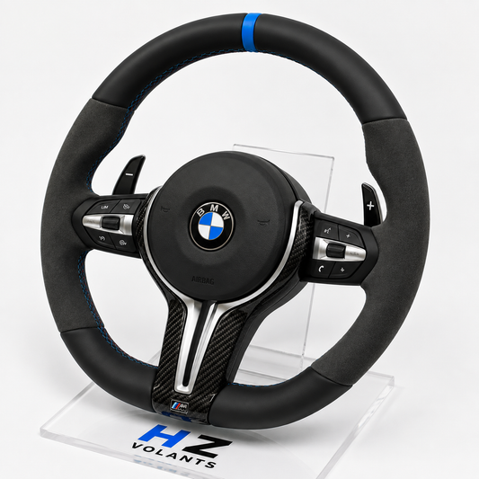 Volant BMW M Sport Alcantara & Carbone Multifonctions – Compatible Série E & Modèles F