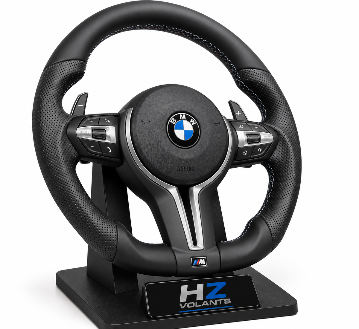 Volante BMW M Sport Multifunción de Cuero Premium – Compatible con Serie F y Serie E