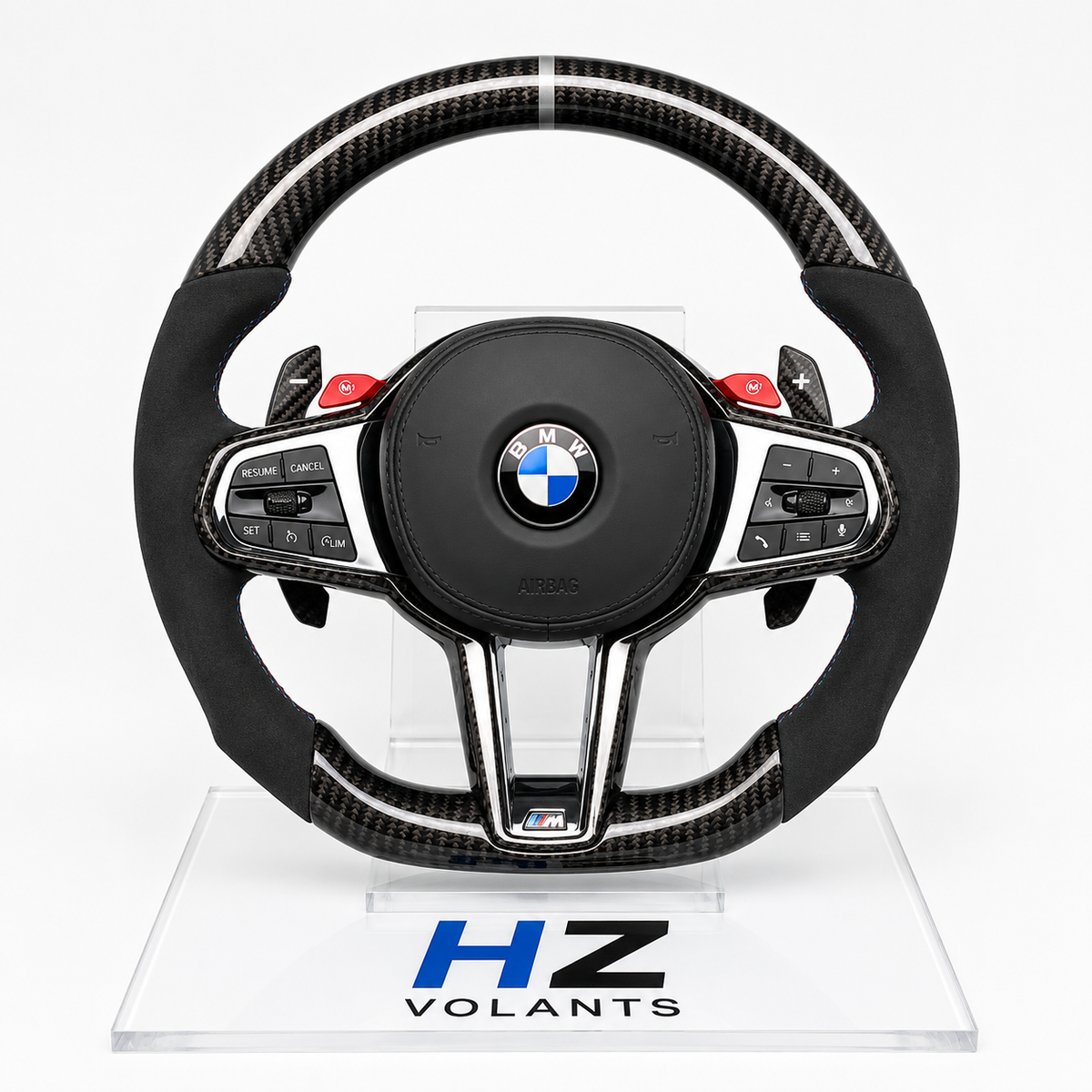 Volante BMW M Performance de Carbono y Alcántara con Botones M – Compatible G20 / G30 / G10