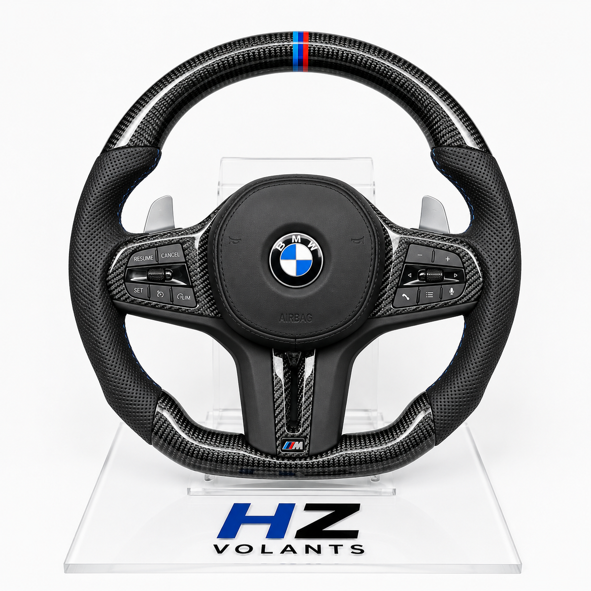 Volante BMW M Performance Carbono y Cuero Perforado – Compatible G20 / G30 / G10