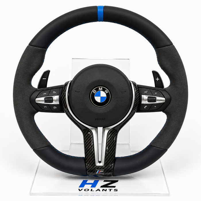 Volant BMW M Sport Alcantara & Carbone Multifonctions – Compatible Série E & Modèles F