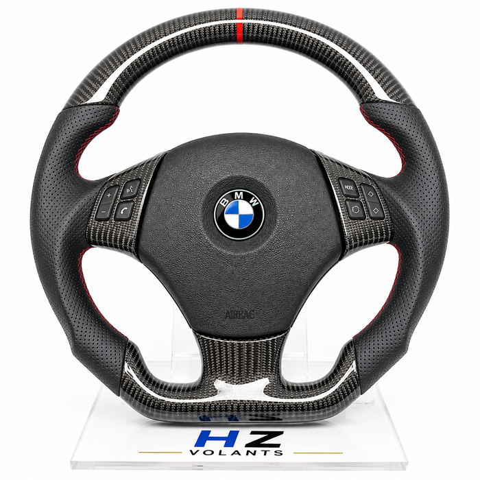 Volant BMW M Sport Carbone & Cuir Premium – Compatible E90 / E91 / E92 / E93