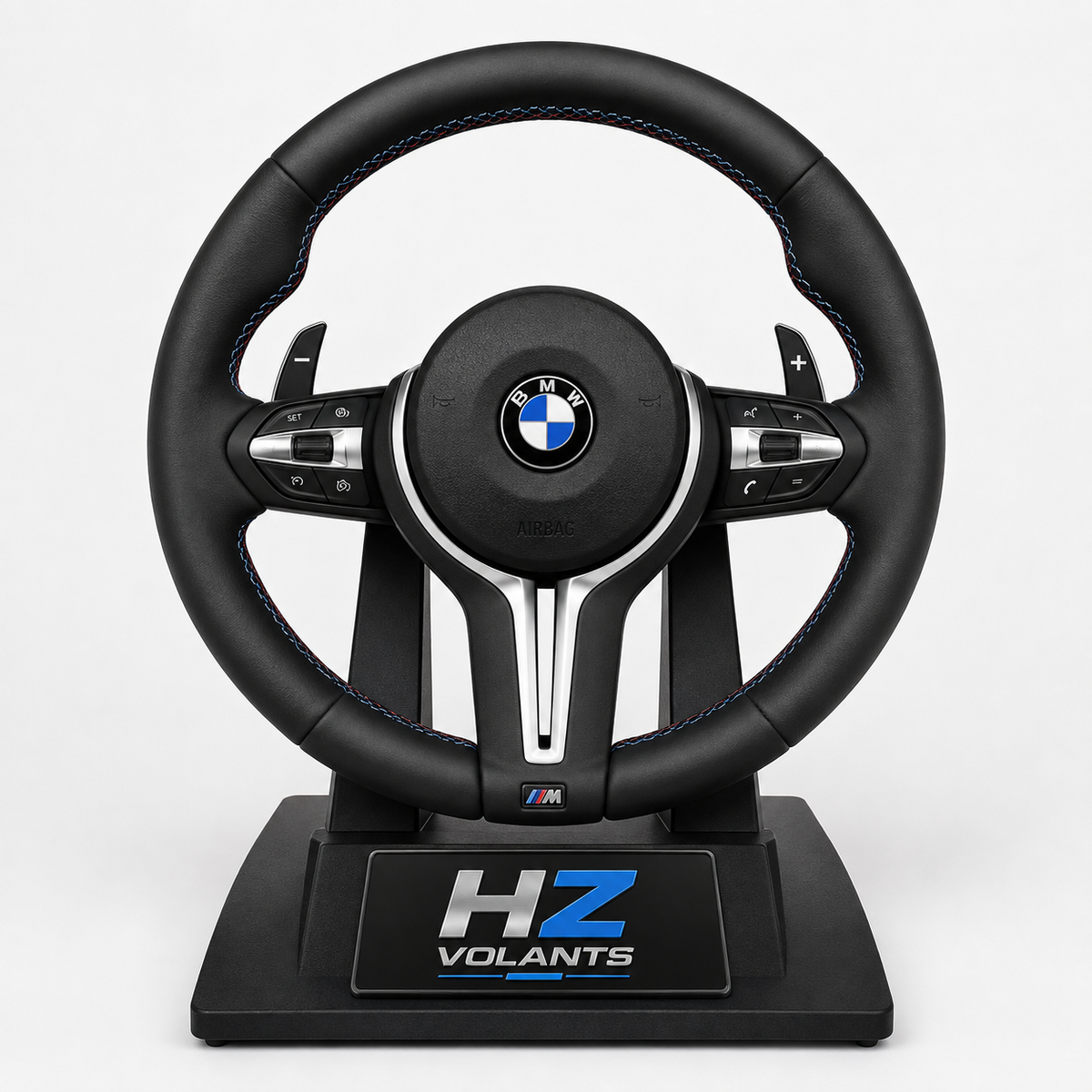 Volant BMW M Sport Multifonctions Cuir Premium avec Palettes – E60 / E61 (2006–2012)
