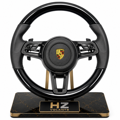 Volant Porsche 911 Multifonctions – 3 Boutons – Finition Gloss & Cuir Premium
