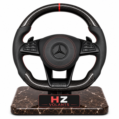 Volante Mercedes-AMG Carbono y Cuero con Marca 12H – Deportivo OEM
