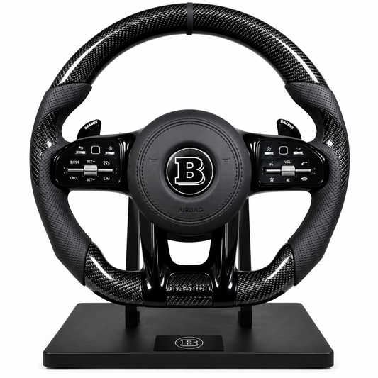 Volant Mercedes BRABUS Carbone & Cuir Perforé – Performance Luxury Edition
