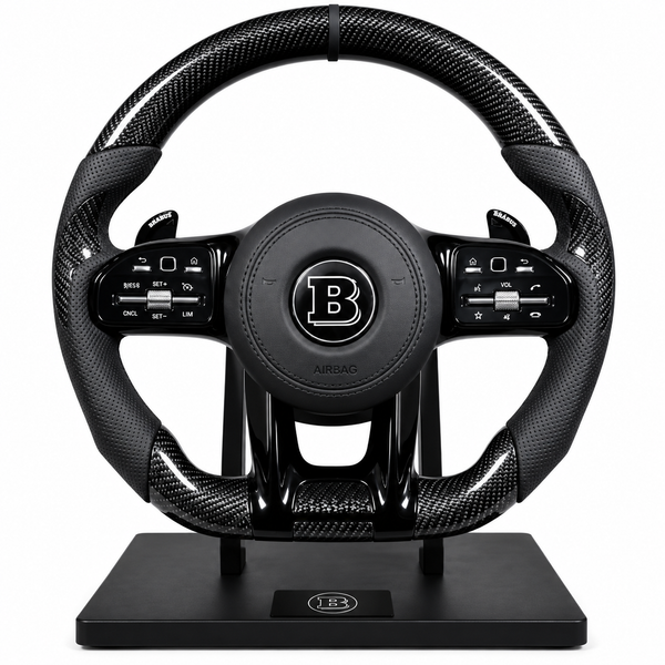 Volant Mercedes BRABUS Carbone & Cuir Perforé – Performance Luxury Edition
