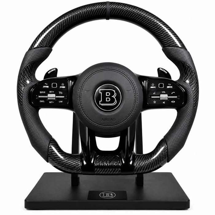 Volant Mercedes BRABUS Carbone & Cuir Perforé – Performance Luxury Edition