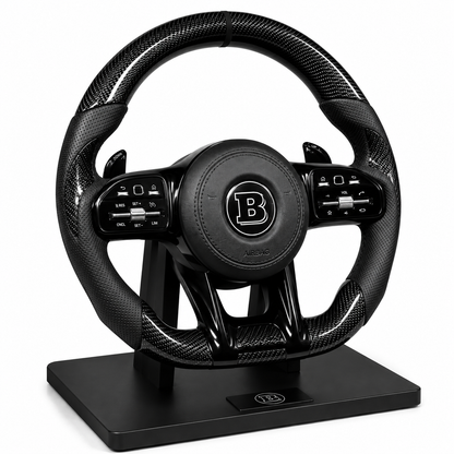 Volant Mercedes BRABUS Carbone & Cuir Perforé – Performance Luxury Edition