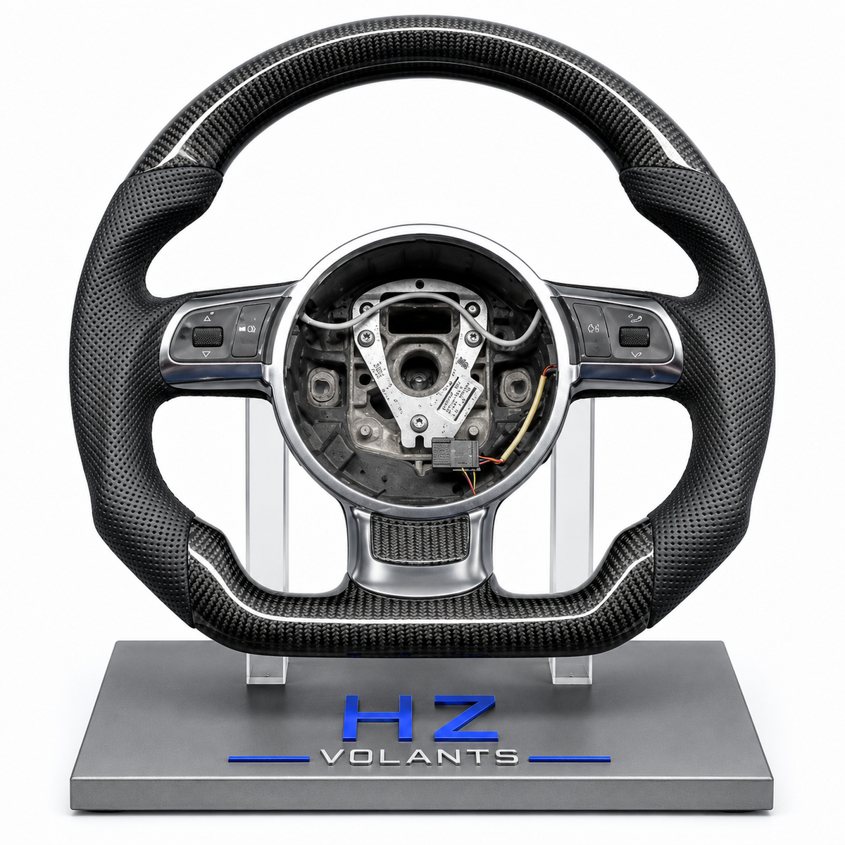Volant Audi B8 Carbone & Cuir – Base Custom OEM