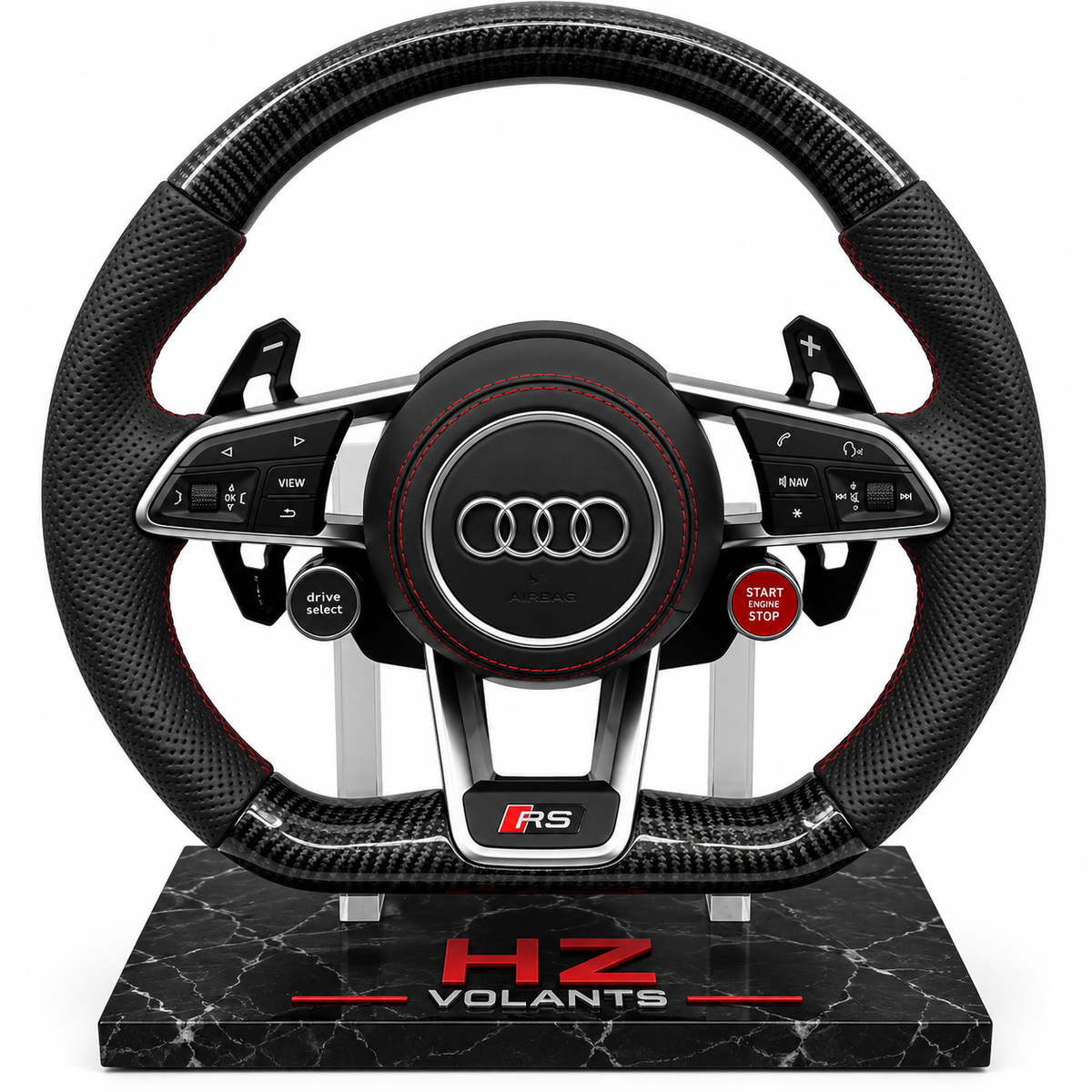 Volant Audi R8 / RS Carbone Performance 2009-2020 – Boutons & Palettes Racing