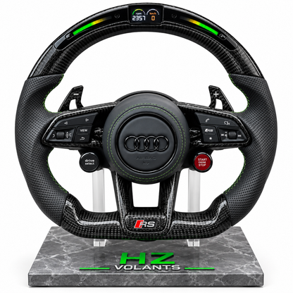 Volant Audi R8 / RS Carbone LED Performance – Start Stop & Drive Select