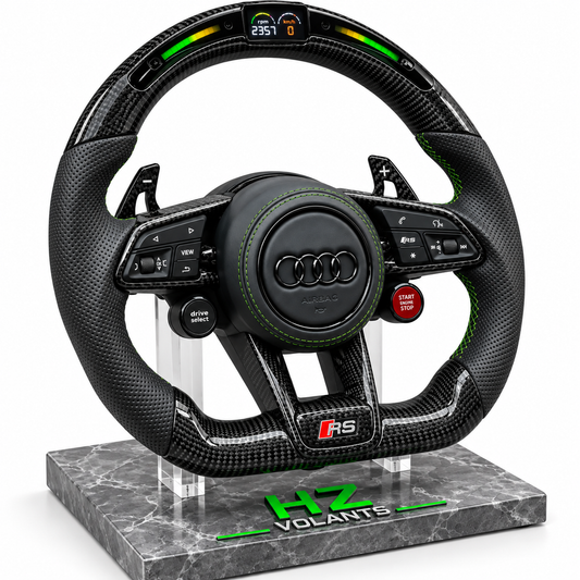 Volant Audi R8 / RS Carbone LED Performance – Start Stop & Drive Select