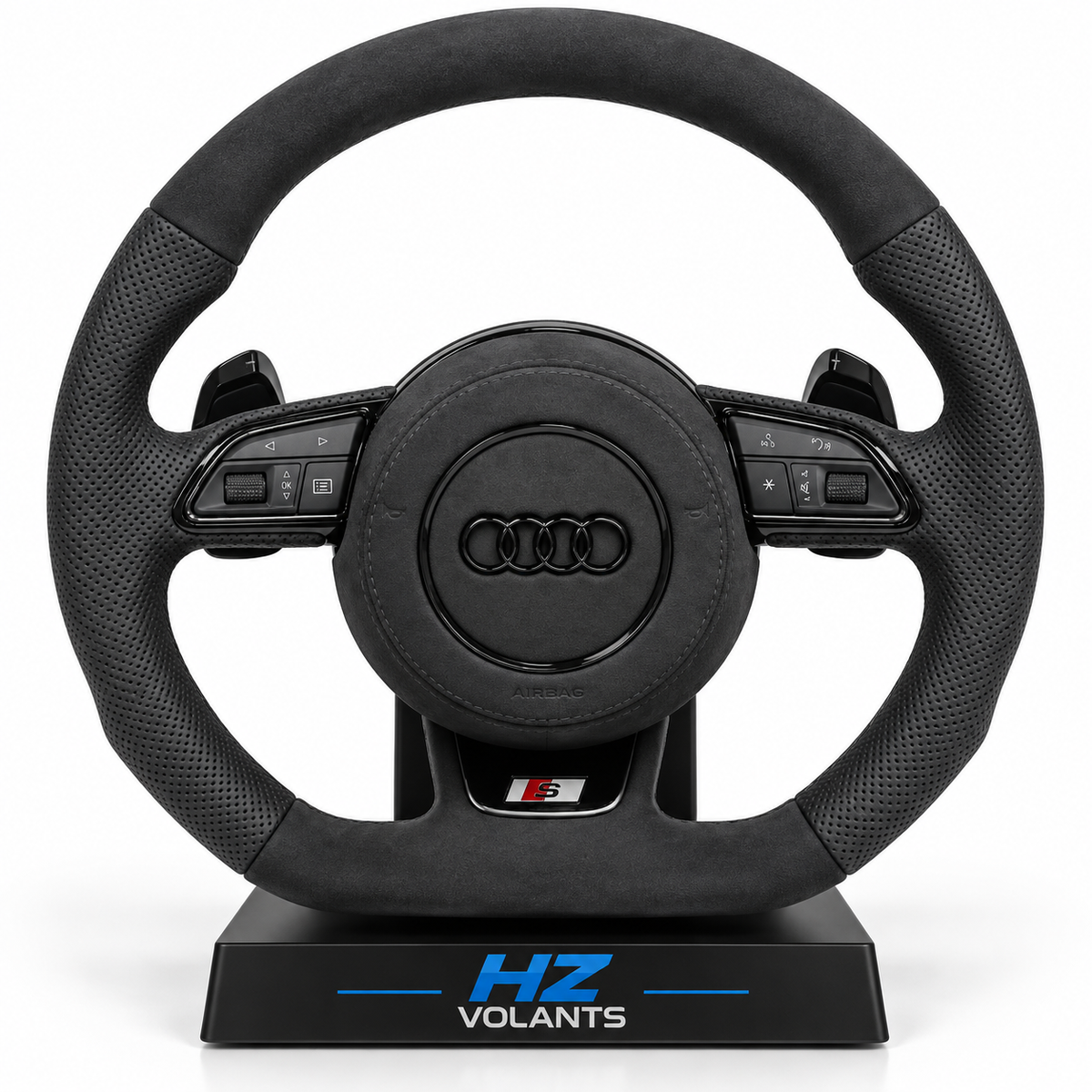 Volant Audi RS Alcantara & Cuir Perforé – Performance Sport OEM