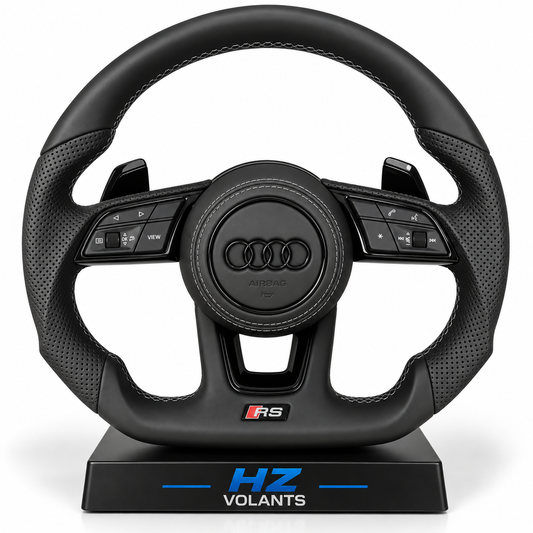 Volant Audi RS B9 Cuir Perforé Multifonctions – OEM Sport