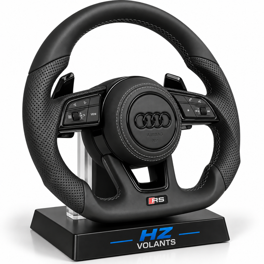 Volant Audi RS B9 Cuir Perforé Multifonctions – OEM Sport