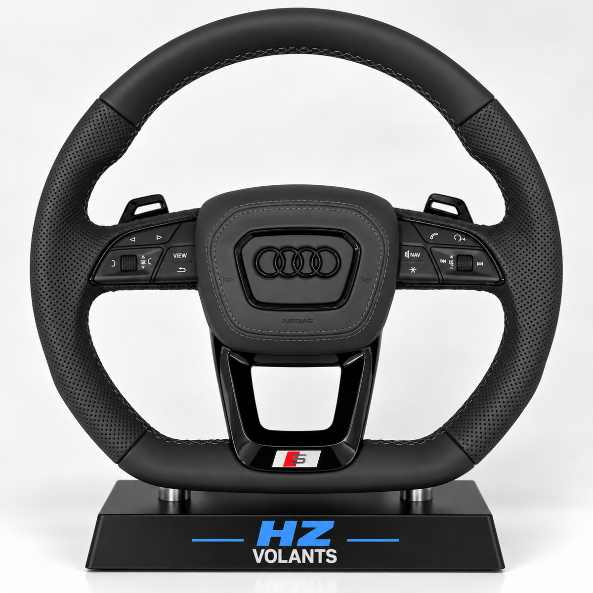 Volant Audi S / Q3 / Q5 2020 Cuir Perforé Multifonctions – OEM Sport