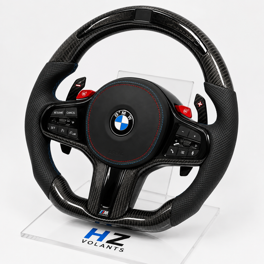 Volant BMW M Performance Carbone avec Palettes M & Boutons M1/M2 – Compatible G20 / G30 / G10