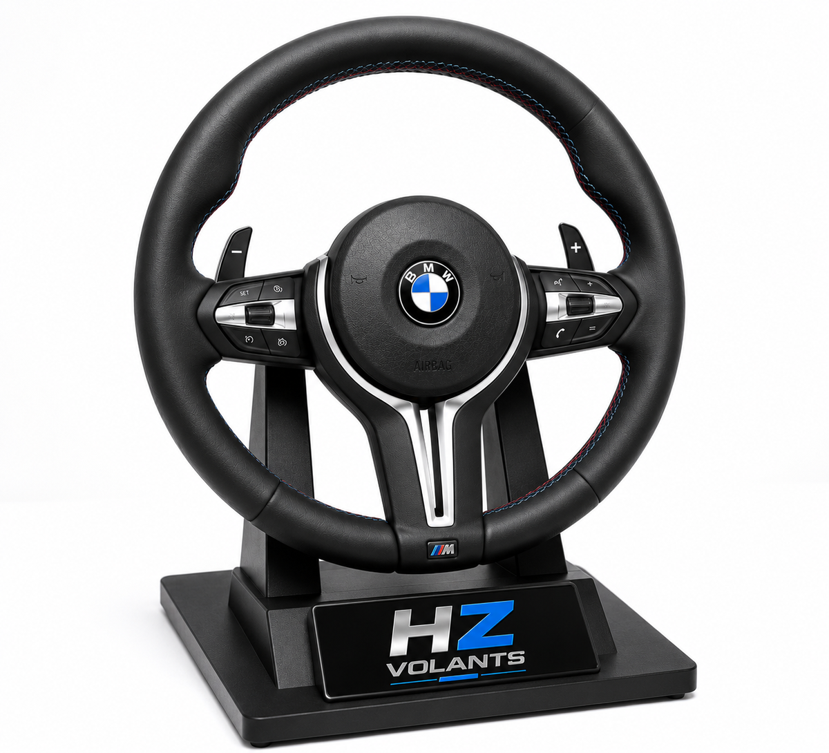 Volant BMW M Sport Multifonctions Cuir Premium avec Palettes – E60 / E61 (2006–2012)