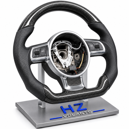Volant Audi B8 Carbone & Cuir – Base Custom OEM