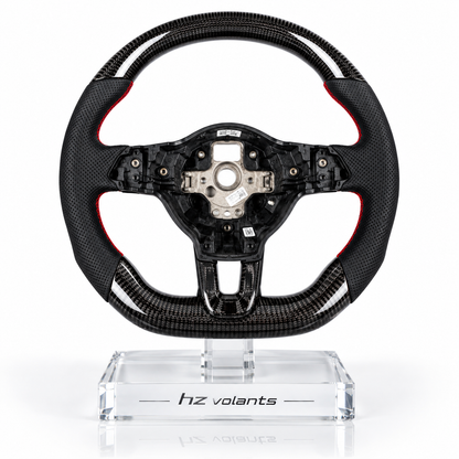 Volant Sport Carbone & Cuir Perforé pour Volkswagen